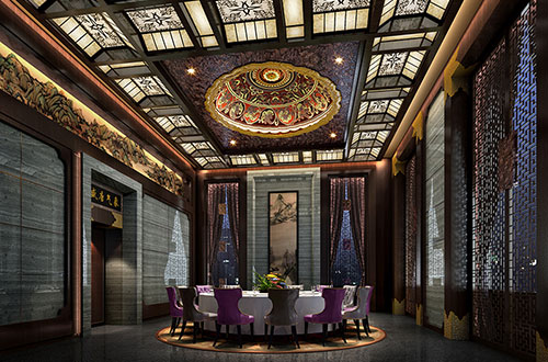 甘洛低调奢华的新中式酒店设计效果图